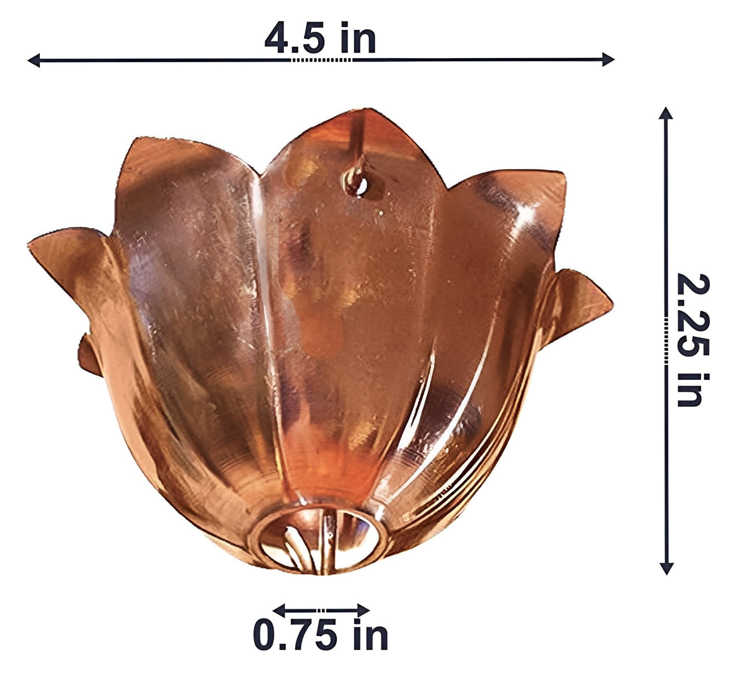 Unplanted Copper Rain Chain - Succulent Artworks