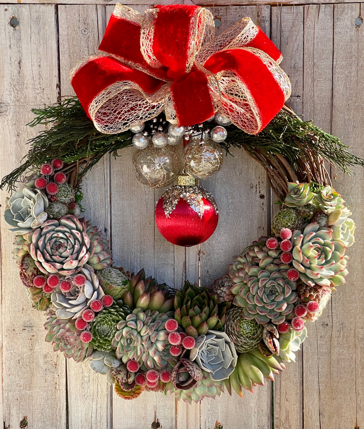 Succulent Christmas Wreath