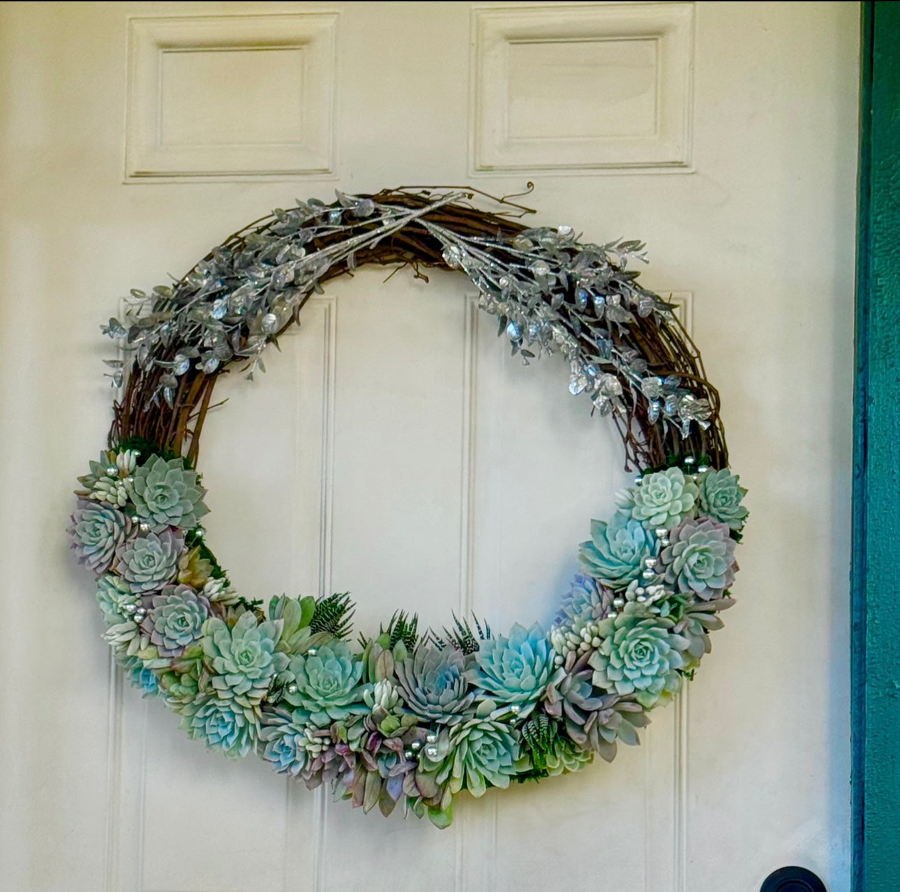 Frosted Blue Wreath