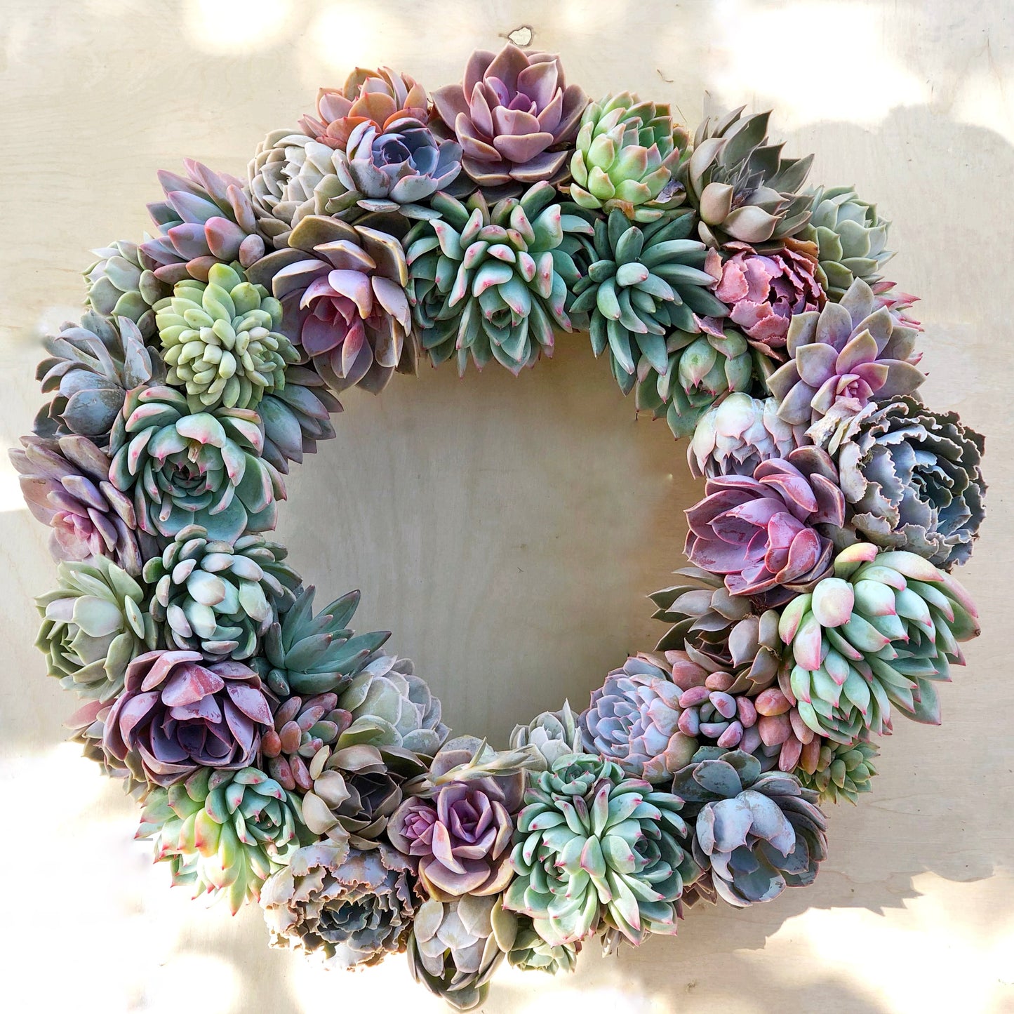 Caroline Succulent Bouquet Wreath.