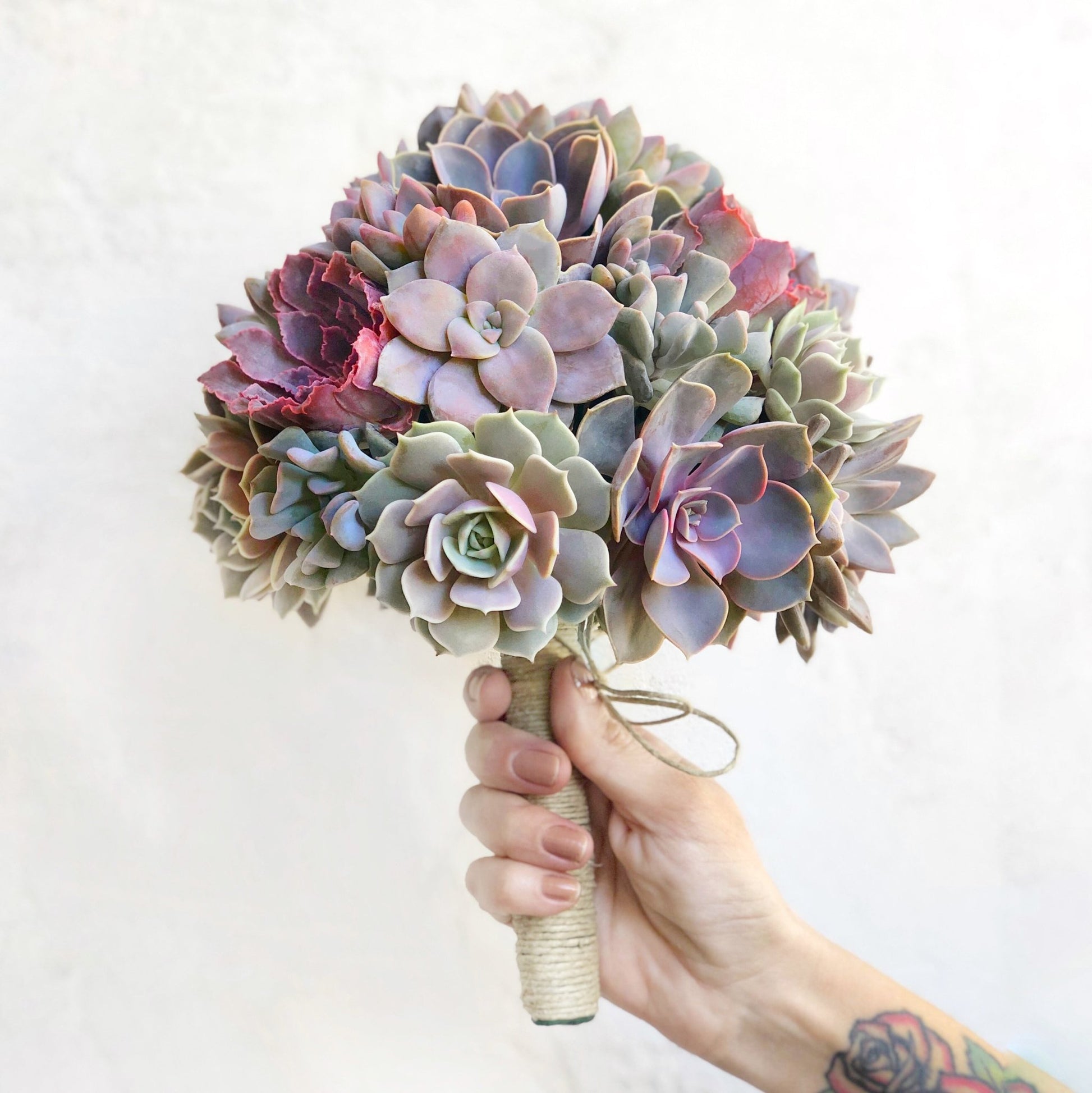 fake succulent bouquet Succulent Bridal Bouquets