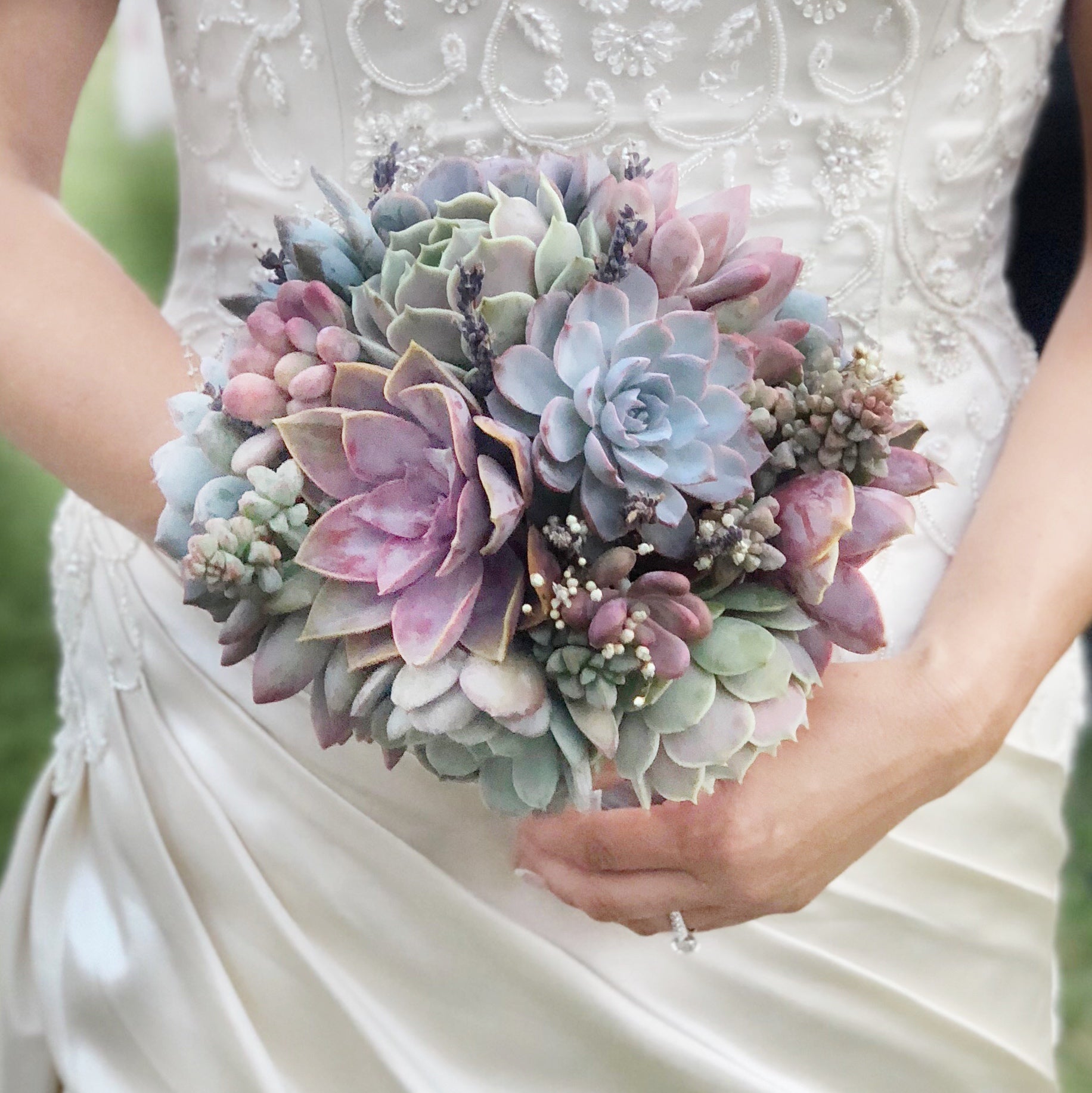 succulent bouquet wedding Succulent Bridal Bouquets