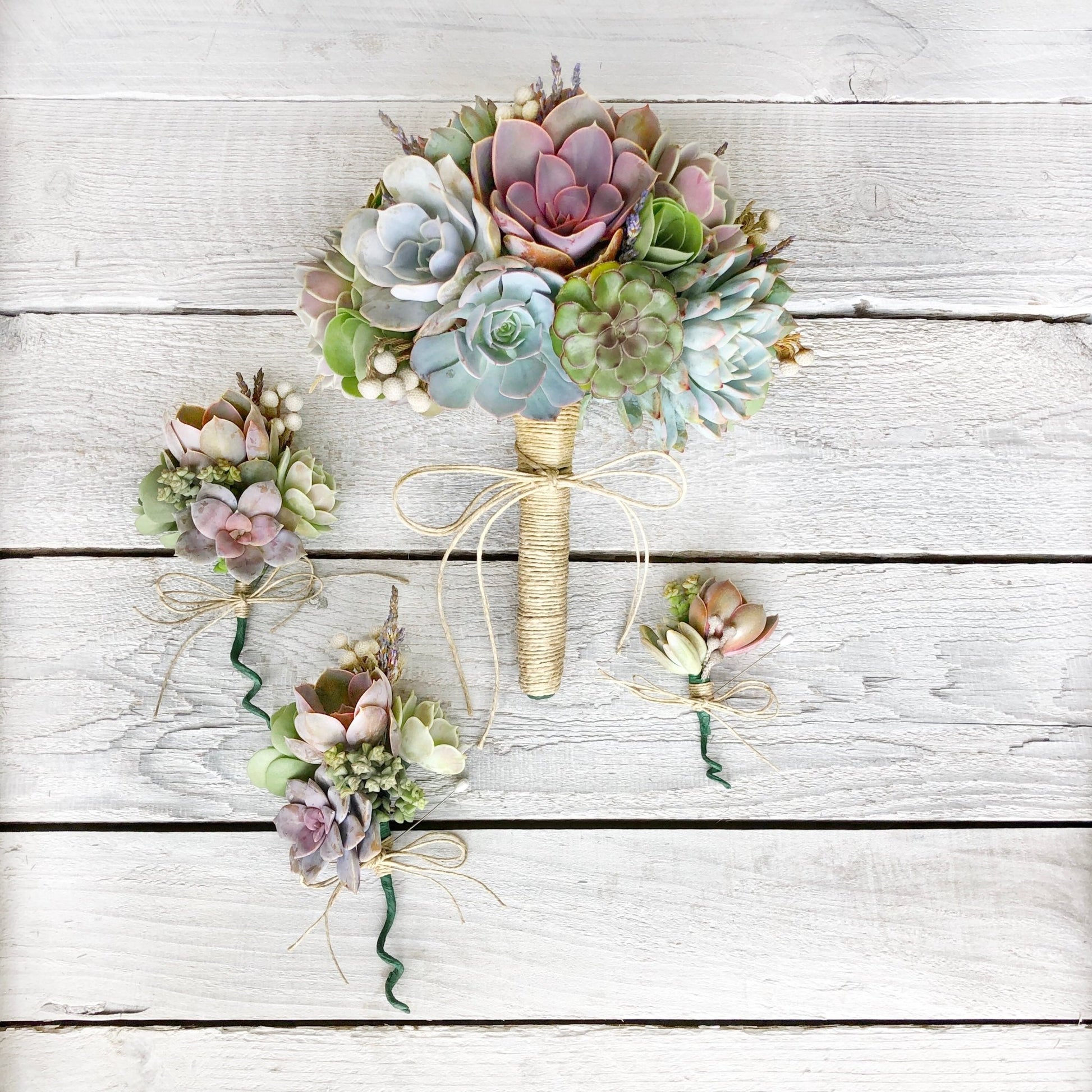 succulents in bridal bouquets Succulent Bridal Bouquets