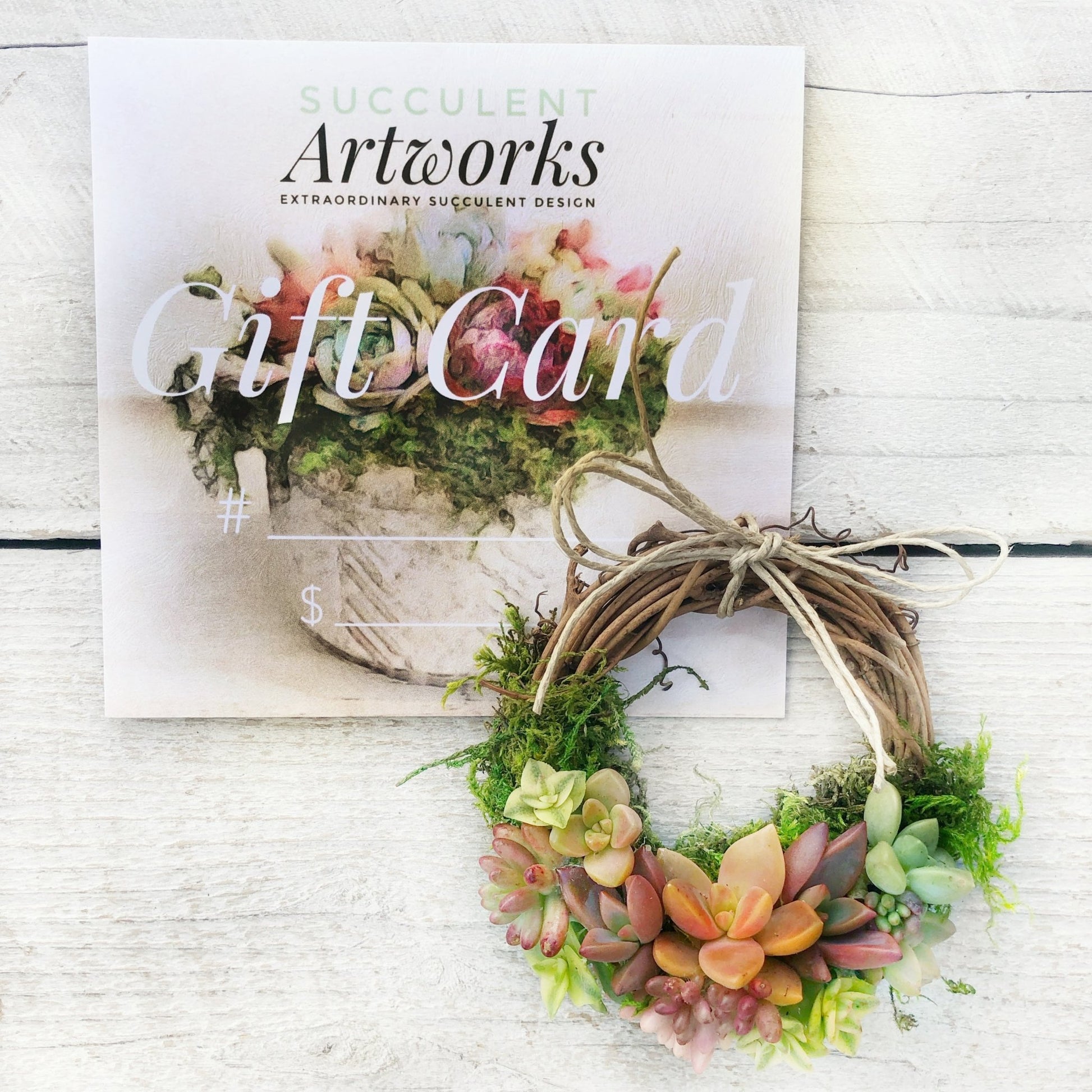 succulent gift card Succulent Artworks Gift Card